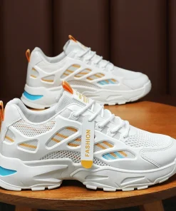 Men's Sneakers Mesh Breathable Casual Shoes Outdoor Running Shoes for Men Quality Leather Luxury Designer Platform Shoes Sneaker